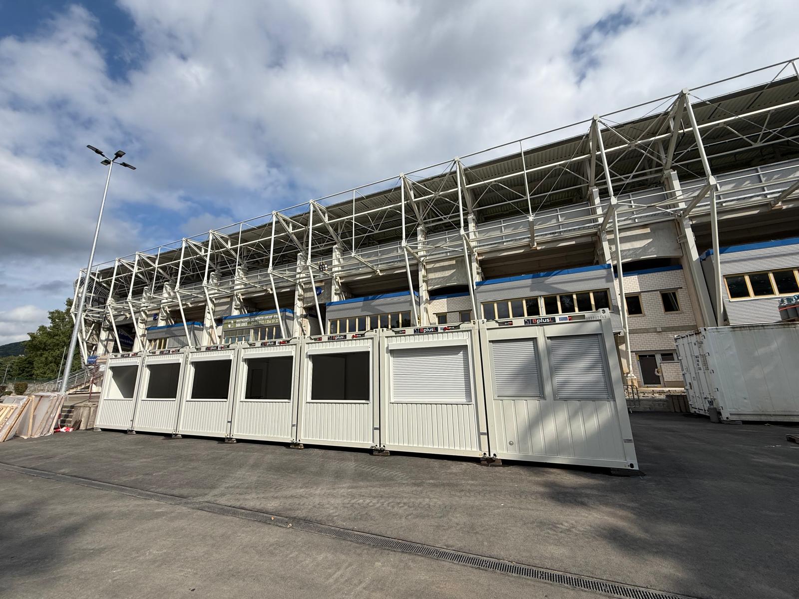 Industrie-Umsetzung in Jena – Containeranlage am Stadion – WOHLFEIL
